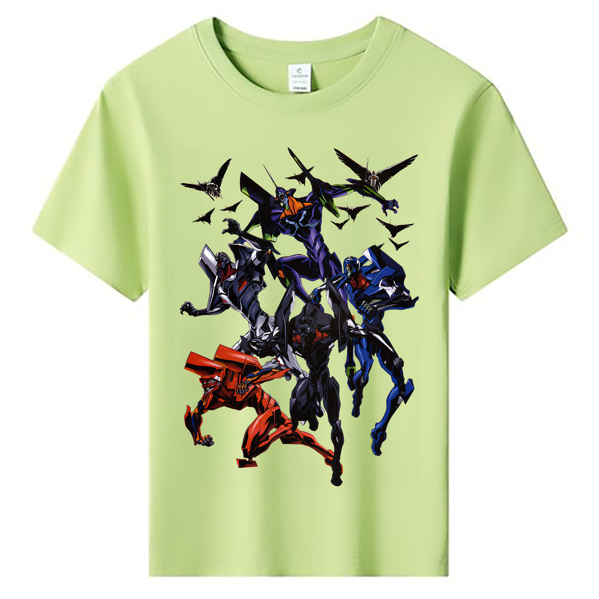 （画像用） EVA 新世紀エヴァンゲリオン 綿100％キッズTシャツ（フロントプリント）